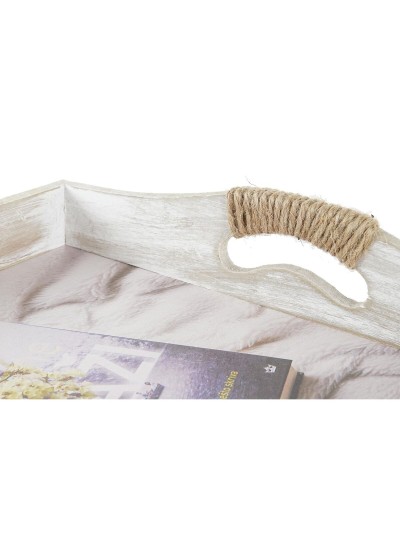 Juego de Bandejas DKD Home Decor Multicolor 40 x 30 x 6 cm Madera MDF (2 Unidades)