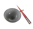 Set de sushi DKD Home Decor 30 x 21 x 7 cm Noir Grès Oriental (6 Pièces)
