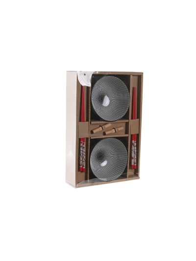Set de sushi DKD Home Decor 30 x 21 x 7 cm Noir Grès Oriental (6 Pièces)