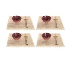 Set de Sushi DKD Home Decor 14,5 x 14,5 x 31 cm Fucsia Mandala Gres Oriental (16 Piezas)