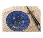 Set de sushi DKD Home Decor 14,5 x 14,5 x 31 cm Noir Bleu Grès Oriental (16 Pièces)