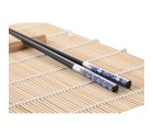 Set de Sushi DKD Home Decor 14,5 x 14,5 x 31 cm Negro Azul Gres Oriental (16 Piezas)
