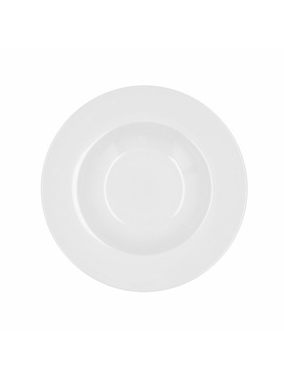 Plato Hondo Bidasoa Glacial Cerámica Blanco (23,5 cm) (Pack 6x)