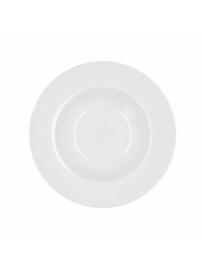Deep Plate Bidasoa Glacial Ceramic White (23,5 cm) (Pack 6x)