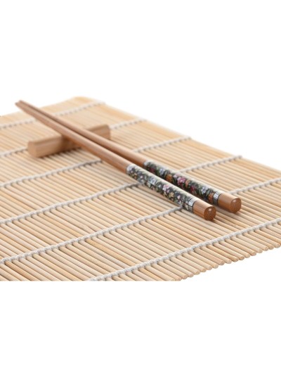 Sushi Set DKD Home Decor 14,5 x 14,5 x 35 cm Stoneware Oriental (16 Pieces)