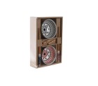 Sushi Set DKD Home Decor 30 x 21 x 7 cm Multicolour Mandala Stoneware Oriental (6 Pieces)