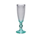 Champagne glass Turquoise Points Glass 6 Units (185 ml)