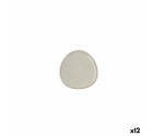 Plato Llano Bidasoa Ikonic Cerámica Blanco (11 x 11 cm) (Pack 12x)