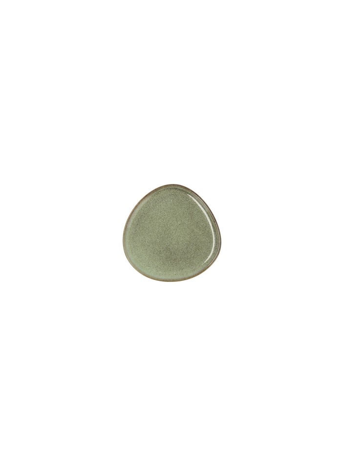 Flat plate Bidasoa Ikonic Ceramic Green (11 x 11 cm) (Pack 12x)