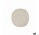 Plato Llano Bidasoa Ikonic Cerámica Blanco (20,2 x 19,7 cm) (Pack 6x)