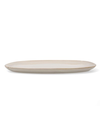 Flat plate Bidasoa Ikonic Ceramic White (26,5 x 25,7 x 1,5 cm) (Pack 4x)