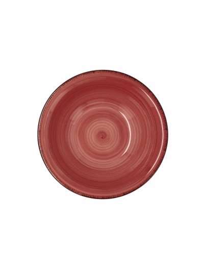 Bol Quid Vita Cerámica Rojo (18 cm) (Pack 6x)