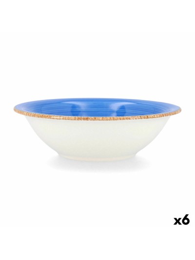 Bowl Quid Vita Ceramic Blue (18 cm) (Pack 6x)
