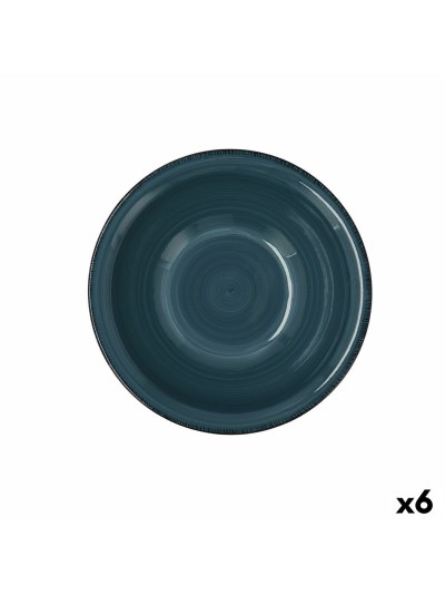 Bol Quid Vita Céramique Bleu (18 cm) (Pack 6x)