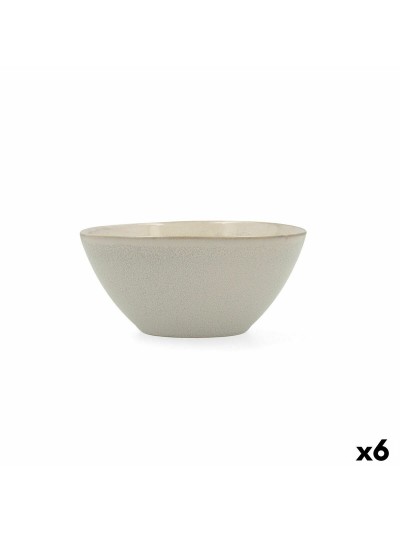 Bol Bidasoa Ikonic Céramique Blanc (15,8 x 15 x 7 cm) (Pack 6x)