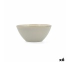 Bowl Bidasoa Ikonic Ceramic White (15,8 x 15 x 7 cm) (Pack 6x)