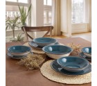 Bol Quid Vita Cerámica Azul (18 cm) (Pack 6x)