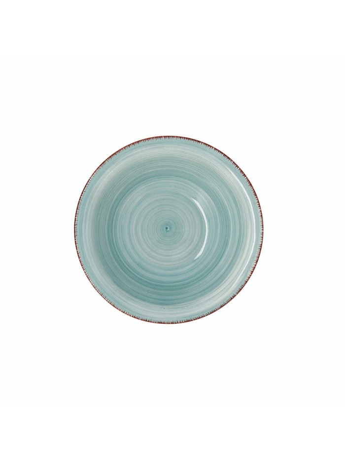 Bowl Quid Vita Aqua Ceramic Blue Ø 18 cm (6 Units)