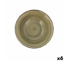 Bowl Quid Natura Vita Ceramic Green (18 cm) (Pack 6x)