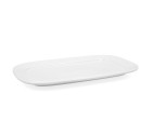 Fuente de Cocina Bidasoa Glacial Blanco Cerámica 36 x 21 cm (3 Unidades) (Pack 3x)