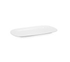 Serving Platter Bidasoa Glacial White Ceramic 31 x 18 cm (6 Units) (Pack 6x)