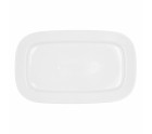 Serving Platter Bidasoa Glacial White Ceramic 36 x 21 cm (3 Units) (Pack 3x)