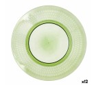 Flat plate Quid Viba Green Plastic 27 cm Ø 27 cm (12 Units) (Pack 12x)