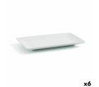 Plate Quid Gastro Fun Small White Ceramic 16,5 x 9,5 x 2 cm (6 Units) (Pack 6x)