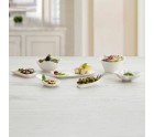 Plateau apéritif Quid Select Blanc Céramique 10,5 cm (6 Unités) (Pack 6x)