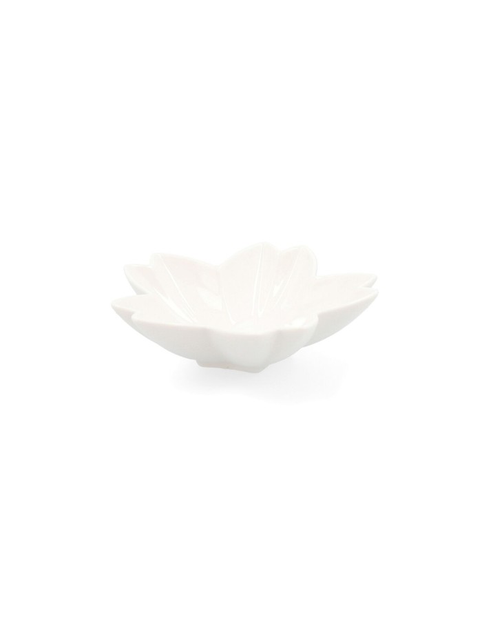 Plateau apéritif Quid Select Blanc Céramique Fleur (6 Unités) (Pack 6x)