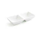 Snack tray Quid Select White Ceramic 15 x 7 cm (12 Units) (Pack 12x)