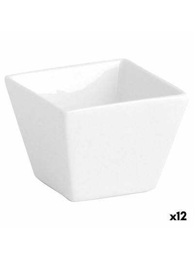 Plateau apéritif Quid Chef Blanc Céramique (12 Unités) (Pack 12x)