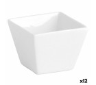 Bandeja de Aperitivos Quid Chef Blanco Cerámica (12 Unidades) (Pack 12x)