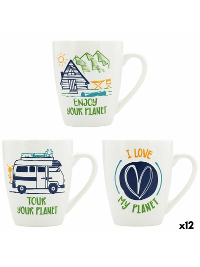 Mug Quid Gretta Ceramic Multicolour 330 ml (Pack 12x)