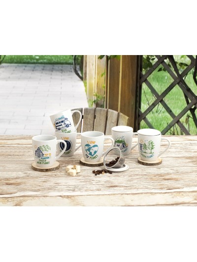 Tasse mug Quid Gretta Céramique Multicouleur 330 ml (Pack 12x)