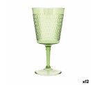 verre de vin Quid Viba Vert Plastique 420 ml (12 Unités) (Pack 12x)