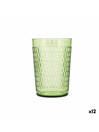 Glass Quid Viba Green Plastic 450 ml (12 Units) (Pack 12x)