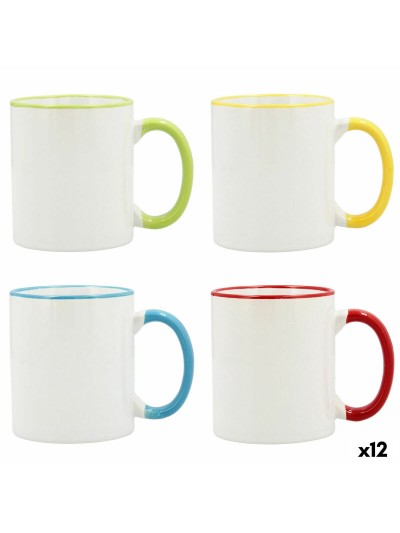 Mug Quid Bodega Ceramic Multicolour (330 ml) (Pack 12x)