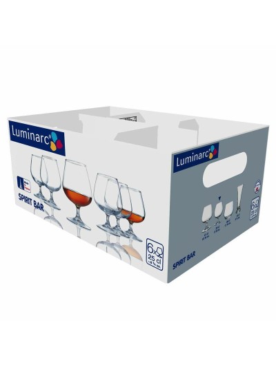 Coupe-ball Luminarc Spirit Bar Transparent verre 6 Unités 250 ml (Pack 6x)