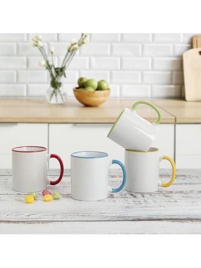 Mug Quid Bodega Ceramic Multicolour (330 ml) (Pack 12x)