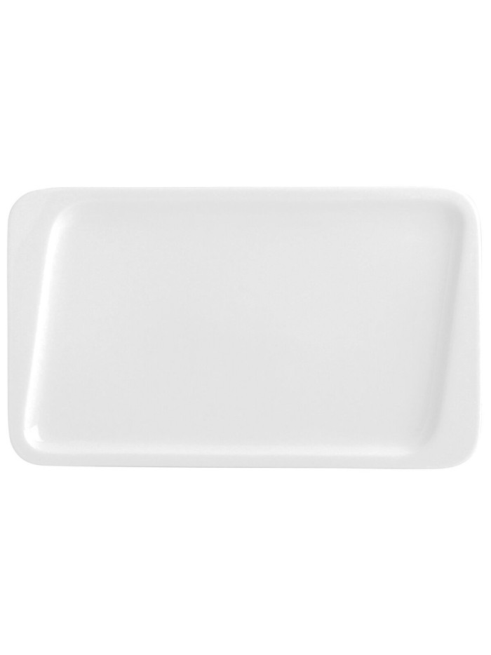 Dessert dish Quid Chef Ceramic White 25 x 15 cm (6 Units) (Pack 6x)