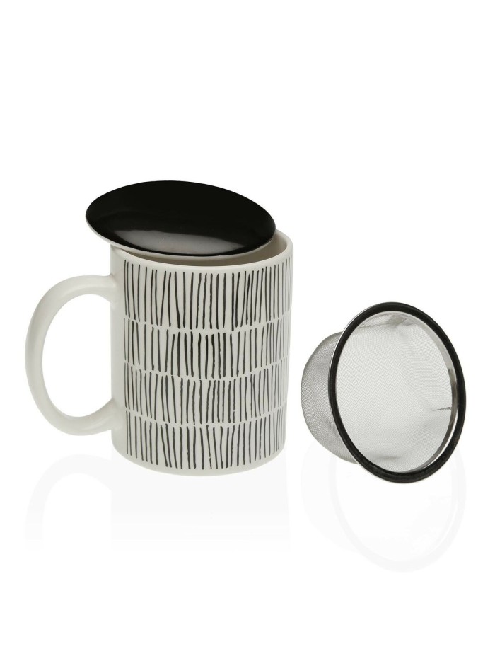 Taza con Filtro para Infusiones Versa New Lines Gres