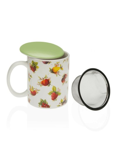 Tasse avec filtre pour infusions Versa Fruits Grès