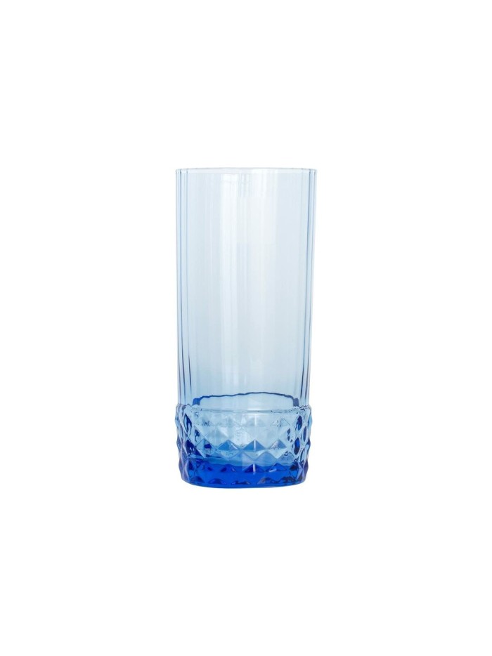 Set of glasses Bormioli Rocco America'20s Blue Glass 490 ml