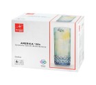 Set de Verres Bormioli Rocco America'20s Bleu verre 490 ml