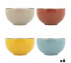 Bowl Quid Frappe Colorado Ceramic Multicolour (510 ml) (Pack 6x)
