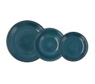 Set de Vajilla Quid Vita 18 Piezas Cerámica Azul