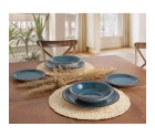 Dinnerware Set Quid Vita 18 Pieces Ceramic Blue