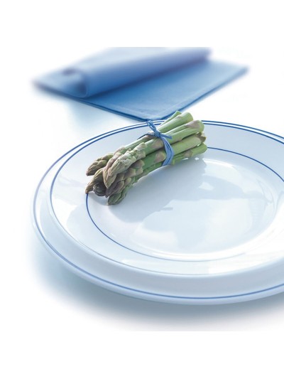 Service de vaisselle Arcoroc Rest. F/azul Dessert Bicolore verre 19,5 cm