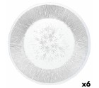 Assiette plate Quid Lonja Transparent verre (Ø 32,7 cm) (6 Unités) (Pack 6x)